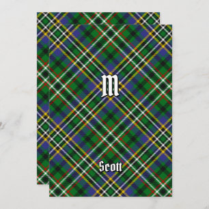 Clan Scott Green Tartan Einladung