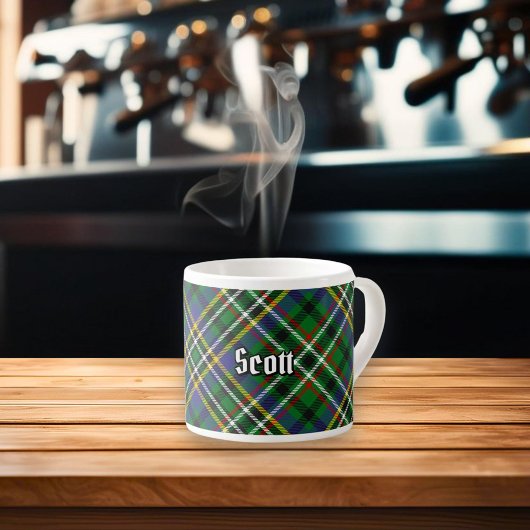 Clan Scott Green Tartan Espresso Cup Espressotasse