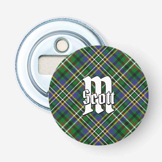 Clan Scott Green Tartan Flaschenöffner (Vorderseite)