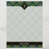 Clan Scott Green Tartan Flyer (Hinten)