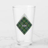 Clan Scott Green Tartan Glass Glas (Rückseite)
