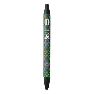 Clan Scott Green Tartan Ink Pen Kugelschreiber