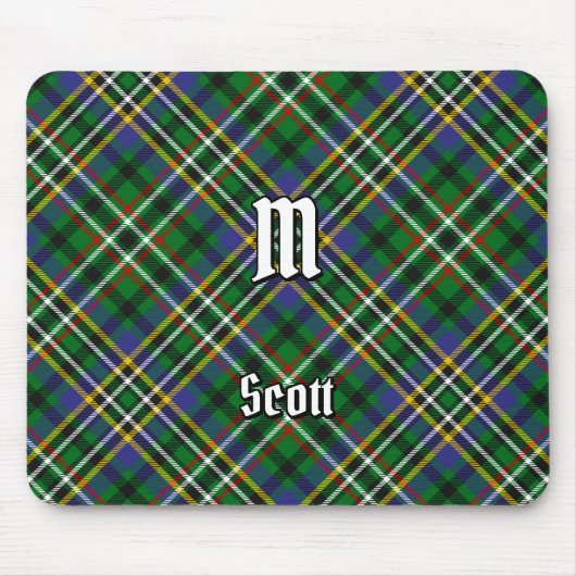 Clan Scott Green Tartan Mouse Pad Mousepad (Vorne)