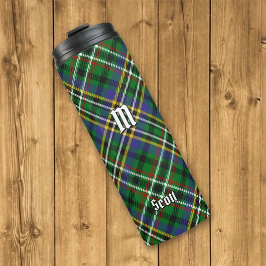 Clan Scott Green Tartan Thermal Tumbler Thermosbecher