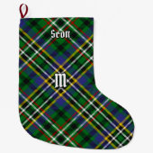 Clan Scott Green Tartan Weihnachts-Strumpf Großer Weihnachtsstrumpf (Vorderseite)