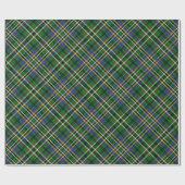 Clan Scott Green Tartan Wrapping Paper Geschenkpapier (Flach)