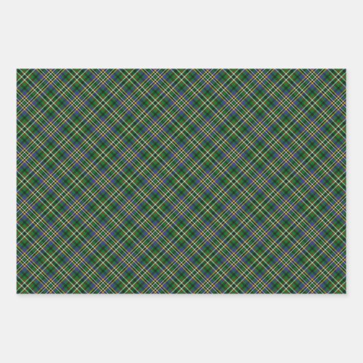 Clan Scott Green Tartan Wrapping Paper Sheets Geschenkpapier Set (Vorderseite 3)