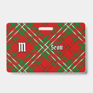 Clan Scott Red Tartan-Abzeichen Ausweis