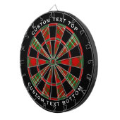 Clan Scott Red Tartan Dart Board Dartscheibe (Vorderseite rechts)