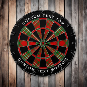 Clan Scott Red Tartan Dart Board Dartscheibe