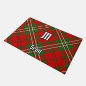Clan Scott Red Tartan Doormat Fußmatte (Schrägansicht)