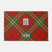 Clan Scott Red Tartan Doormat Fußmatte (Vorderseite)