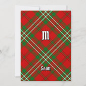 Clan Scott Red Tartan Einladung (Vorderseite)