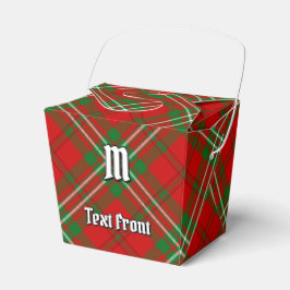 Clan Scott Red Tartan Favor Box Geschenkschachtel