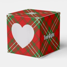 Clan Scott Red Tartan Favor Box Geschenkschachtel