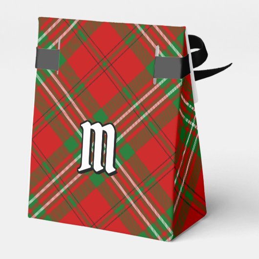 Clan Scott Red Tartan Favor Box Geschenkschachtel (Rückseite)