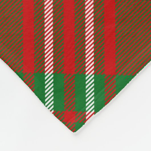 Clan Scott Red Tartan Fleece Blanket (Ecke)