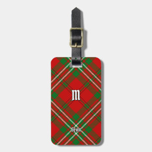 Clan Scott Red Tartan Luggage Tag Gepäckanhänger