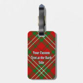 Clan Scott Red Tartan Luggage Tag Gepäckanhänger (Rückseite vertikal)