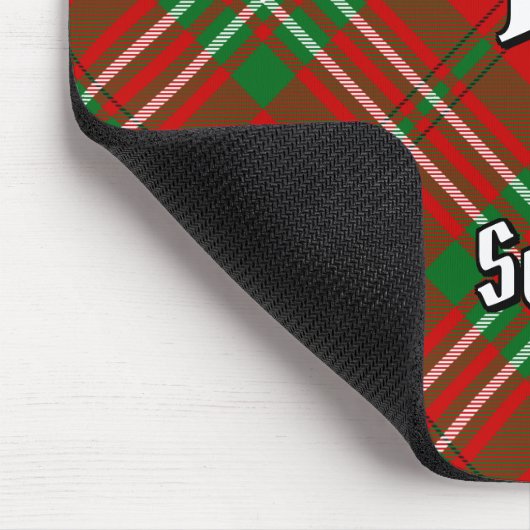 Clan Scott Red Tartan Mouse Pad Mousepad (Ecke)