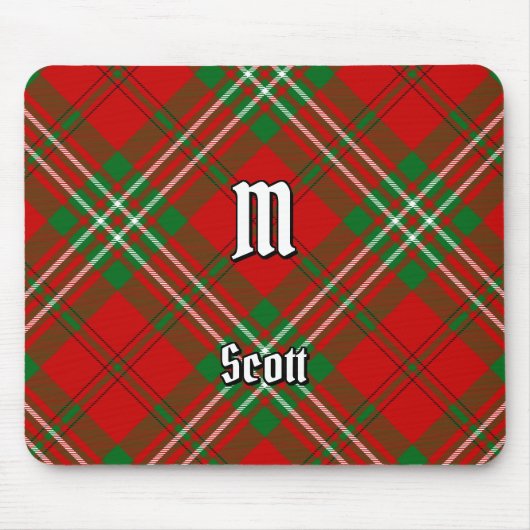 Clan Scott Red Tartan Mouse Pad Mousepad (Vorne)