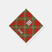 Clan Scott Red Tartan Napkins Serviette (Ecke)