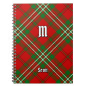 Clan Scott Red Tartan Notebook Notizblock (Vorderseite)