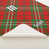 Clan Scott Red Tartan Sherpa Blanket Sherpadecke (3/4)