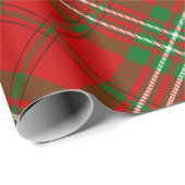 Clan Scott Red Tartan Wrapping Paper Geschenkpapier (Rolleneckpunkt)