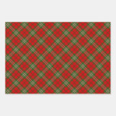 Clan Scott Red Tartan Wrapping Paper Sheets Geschenkpapier Set (Vorderseite 3)