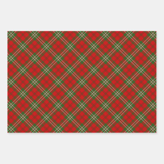 Clan Scott Red Tartan Wrapping Paper Sheets Geschenkpapier Set (Vorderseite 2)