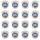 Clan Scott Tartan Aufkleber (Vorderseite)