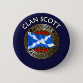 Clan Scott Tartan Button (Vorderseite)