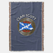 Clan Scott Tartan Decke (Vorderseite Vertikal)