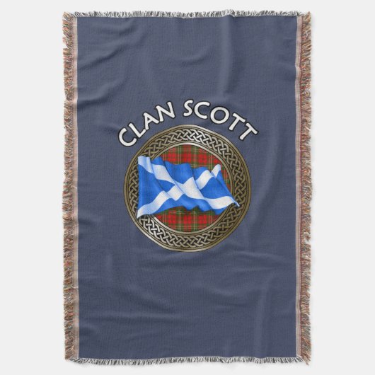 Clan Scott Tartan Decke (Vorderseite Vertikal)