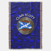 Clan Scott Tartan Decke (Vorderseite Vertikal)