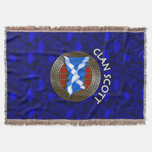 Clan Scott Tartan Decke