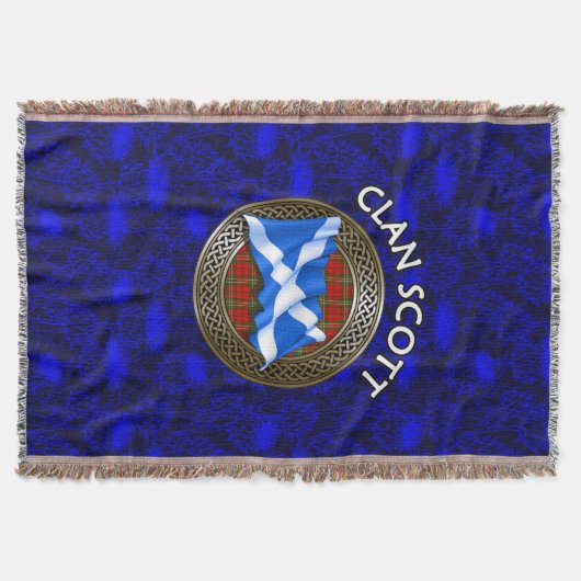 Clan Scott Tartan Decke (Vorderseite)