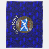 Clan Scott Tartan Fleecedecke (Vorderseite)