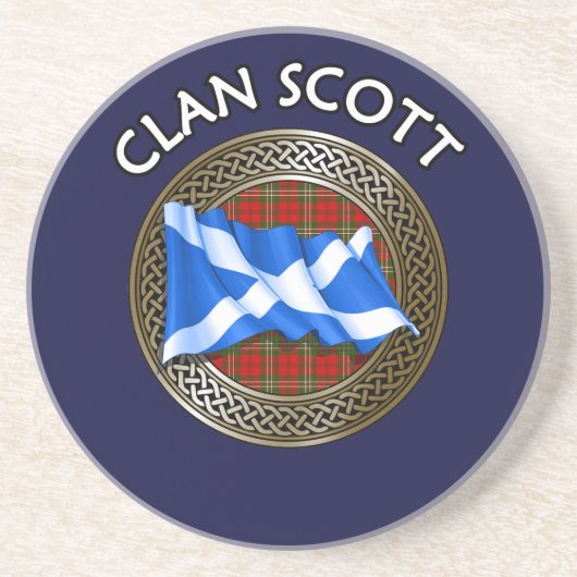 Clan Scott Tartan Getränkeuntersetzer (Vorne)
