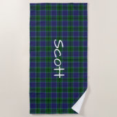 Clan Scott Tartan Kariert Beach Towel Strandtuch (Vorderseite)