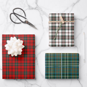 Clan Scott Tartan Variationen Geschenkpapier Set
