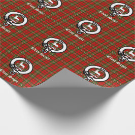 Clan Scott Wappen Abzeichen & Tartan Geschenkpapier