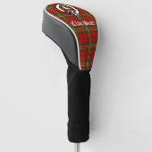 Clan Scott Wappen Abzeichen und Tartan individuell Golf Headcover (angewinkelt)