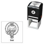 Clan Scott Wappen Selbstfarbige Briefmarke Permastempel (Beispiel)
