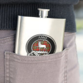 Clan Scott Wappen & Tartan Flask Flachmann (Beispiel)