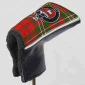 Clan Scott Wappen & Tartan Golf Head Cover Golf Headcover (3/4 Vorderseite)