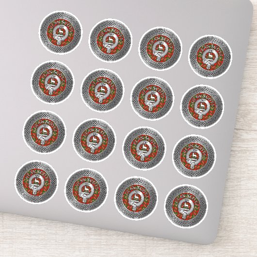 Clan Scott Wappen & Tartan Knot Sticker (Detail)