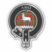 Clan Scott Wappen & Tartan Sticker (Vorderseite)