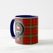 Clan Scott Wappen & Tartan Tasse (Vorderseite Links)